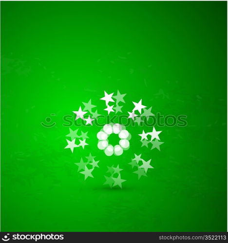 Vector green christmas background