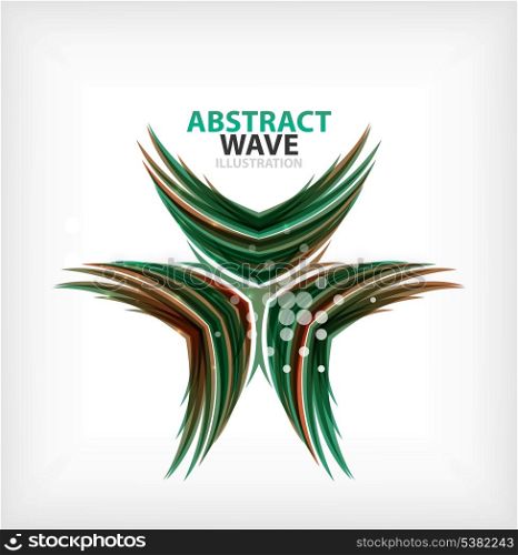 Vector green concept abstract business icon