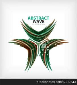 Vector green concept abstract business icon