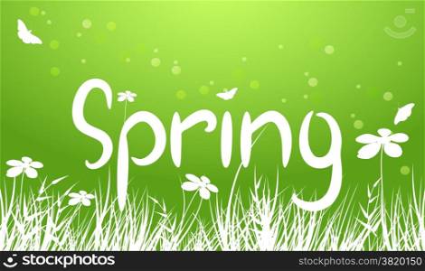 vector green spring background