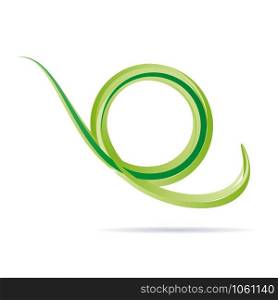 Vector green Wave background