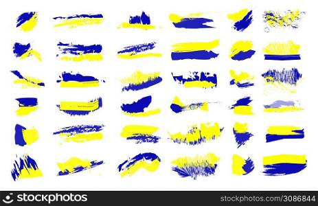 Vector grunge backgrounds. Blue-yellow background. Ukrainian flag colors. Brush and chalk strokes in the blue-yellow colors of ukraine.. Vector grunge backgrounds. Blue-yellow background. Ukrainian flag colors. Brush and chalk strokes in the blue-yellow colors of ukraine