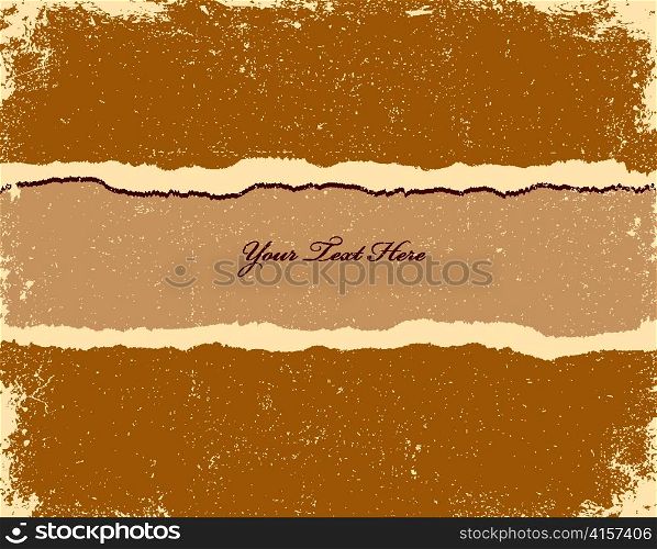 vector grunge cardboard with space for text