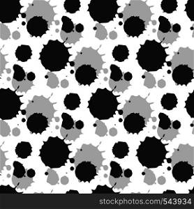 Vector grunge seamless pattern. Abstract texture with black blots. Creative graphically background . Vector grunge seamless pattern. Abstract texture with black blots. Creative graphically background.