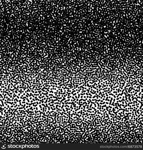 Vector halftone dots. Black dots on white background.. Vector halftone dots pattern. Black dots on white background.