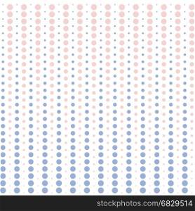 Vector halftone dots. pink and blue pastel color on white background