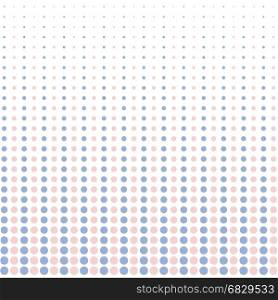 Vector halftone dots. pink and blue pastel color on white background