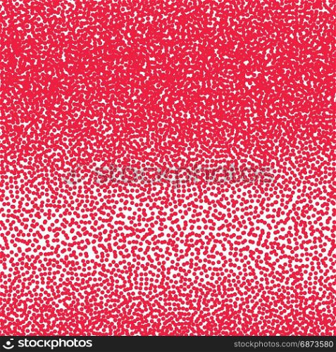 Vector halftone dots. Red dots on white background.. Vector halftone dots pattern. Red dots on white background.