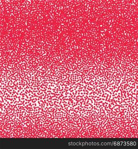 Vector halftone dots. Red dots on white background.. Vector halftone dots pattern. Red dots on white background.