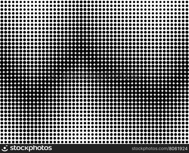 Vector halftone dots.. Vector halftone dots. Black dots on white background.