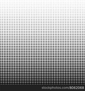Vector halftone dots.. Vector halftone dots. White dots on black background.