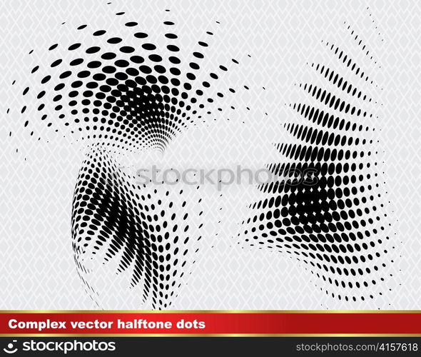 vector halftone set