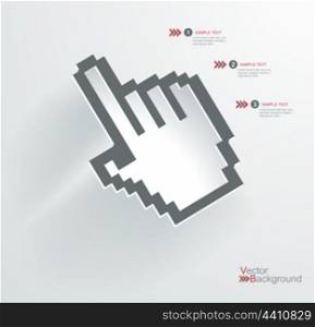 Vector hand cursor