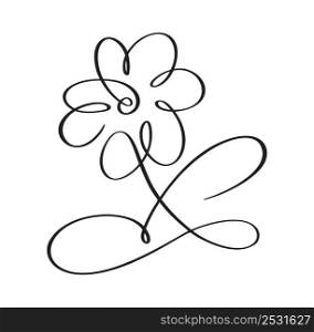 Vector Hand Drawn One Line Art Drawing of Flower. Minimalist Trendy Contemporary Floral Design Perfect for Wall Art, Prints, Social Media, Posters, Invitations, Branding Design.. Vector Hand Drawn One Line Art Drawing of Flower. Minimalist Trendy Contemporary Floral Design Perfect for Wall Art, Prints, Social Media, Posters, Invitations, Branding Design