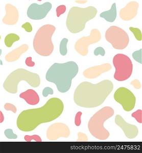 Vector hand drawn seamless pattern in neutral colors with various spots for packaging design, textile, wrapping paper, fabric. Vector hand drawn seamless pattern in neutral warm colors with various spots for packaging design, textile, wrapping paper, fabric.