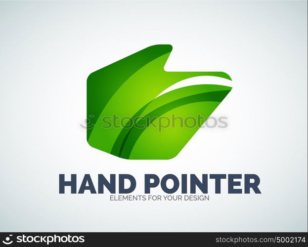 Vector hand mouse pointer. Vector hand mouse pointer, geometric abstract design