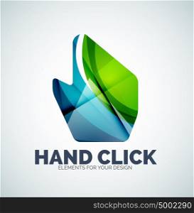 Vector hand mouse pointer. Vector hand mouse pointer, geometric abstract design