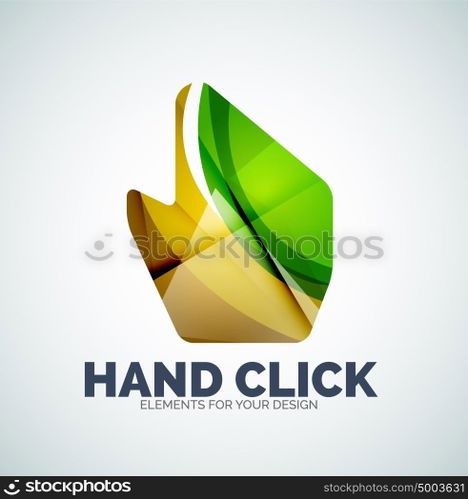 Vector hand mouse pointer. Vector hand mouse pointer, geometric abstract design