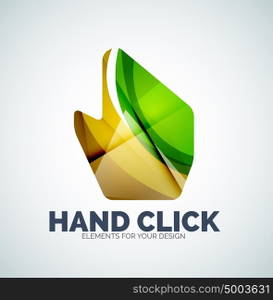 Vector hand mouse pointer. Vector hand mouse pointer, geometric abstract design