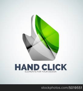 Vector hand mouse pointer. Vector hand mouse pointer, geometric abstract design
