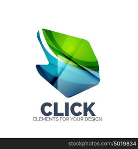 Vector hand mouse pointer. Vector hand mouse pointer, geometric abstract design