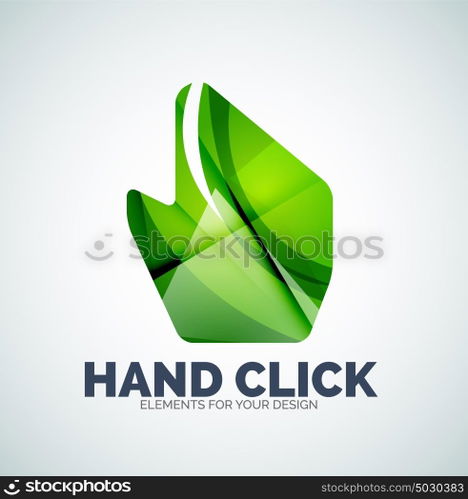 Vector hand mouse pointer. Vector hand mouse pointer, geometric abstract design