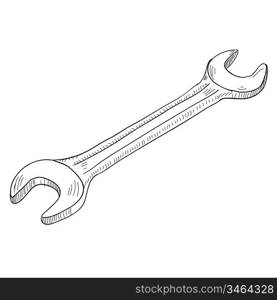 Vector hand wrench tool or spanner