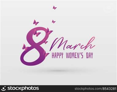 vector happy women’s day greeing card design background