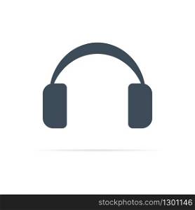 vector headphone icon for computer or phone