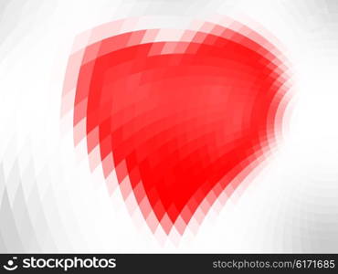 vector heart with grid, tiles, gradient effect