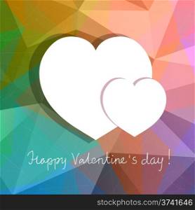 vector hearts, abstract design for Valentines day.