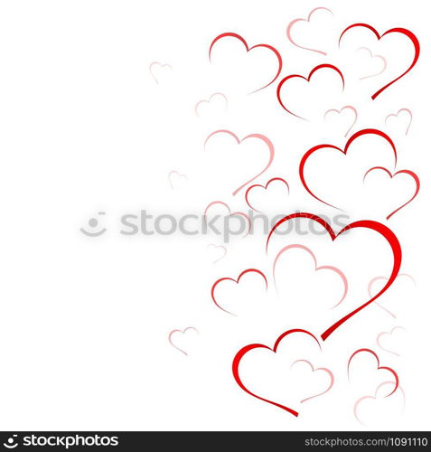 Vector hearts background