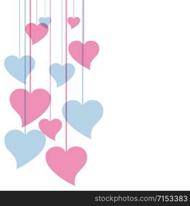 Vector hearts background