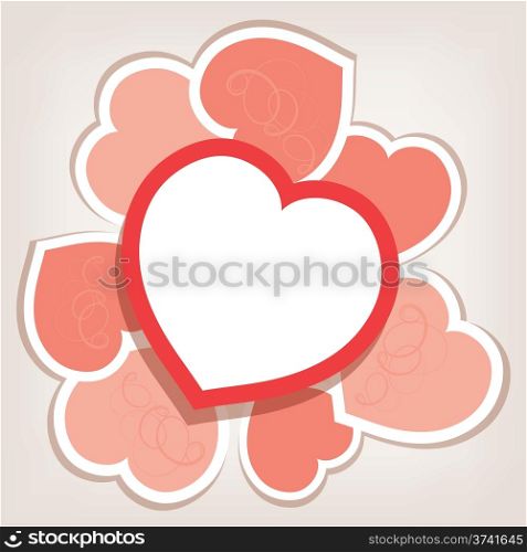 vector hearts for valentine&rsquo;s day