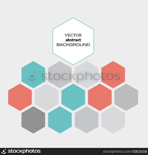 Vector hexagon background