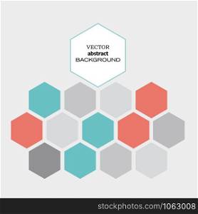Vector hexagon background
