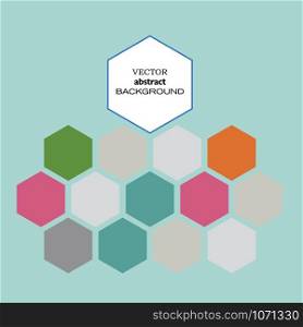 Vector hexagon background