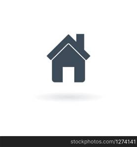 vector home icon or home page button