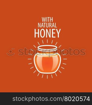 vector honey logo. Honey logo template. Vector illustration. Design element