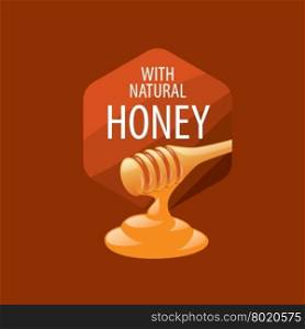 vector honey logo. Honey logo template. Vector illustration. Design element