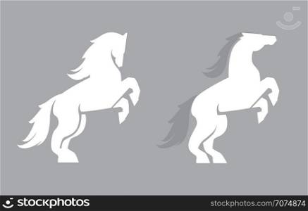 Vector horse logo template. Horse icon art.