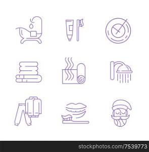 Vector icon and logo for sleeping. Editable outline stroke size. Line flat contour, thin and linear design. Simple icons. Concept illustration. Sign, symbol, element.. Vector icon and logo for sleeping. Editable outline stroke size.