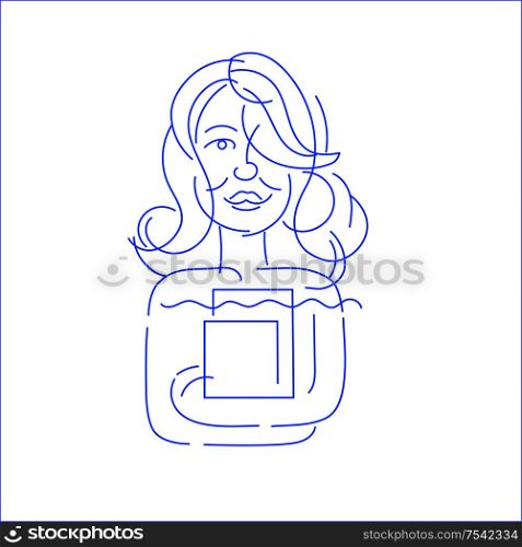 Vector icon and logo women character avatars, creative team. Editable outline stroke size. Line flat contour, thin and linear design. Simple icons. Concept illustration. Sign, symbol, element.. Vector icon and logo people character avatars