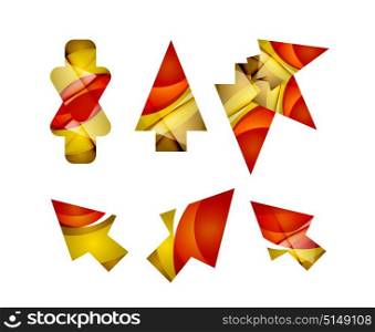Vector icon, arrow mouse pointer or directional symbol. Vector icon, arrow mouse pointer or directional symbol. Geometric abstract design