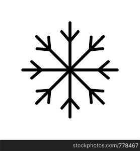 Vector icon for christmas snowflake or snow illustration