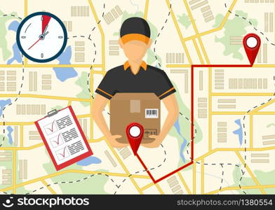 Vector icon, isometric man, delivery concept. Man and parcel, isolated design.. Isometric man, delivery concept. Man and parcel, isolated design. Vector icon