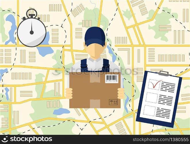 Vector icon, isometric man, delivery concept. Man and parcel, isolated design.. Isometric man, delivery concept. Man and parcel, isolated design. Vector icon