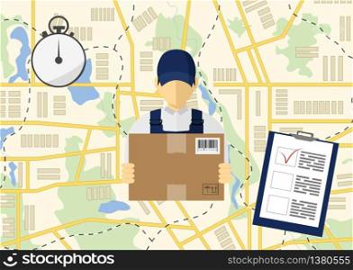 Vector icon, isometric man, delivery concept. Man and parcel, isolated design.. Isometric man, delivery concept. Man and parcel, isolated design. Vector icon