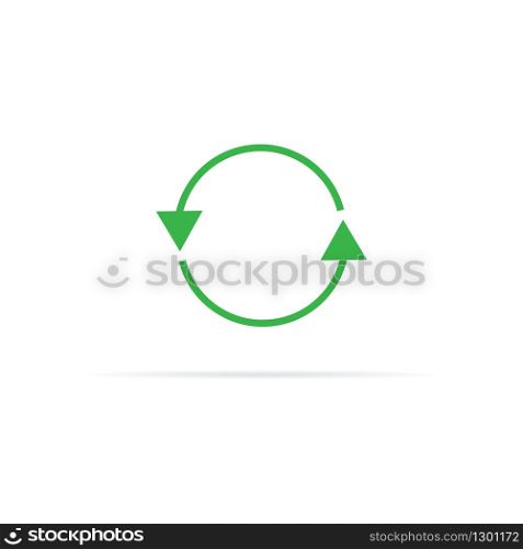 vector icon of ecological symbol in circular motion