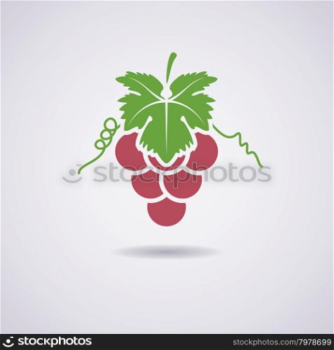 vector icon of grapes